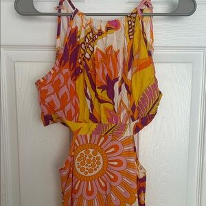 SHEIN Colorful Floral Maxi Dress